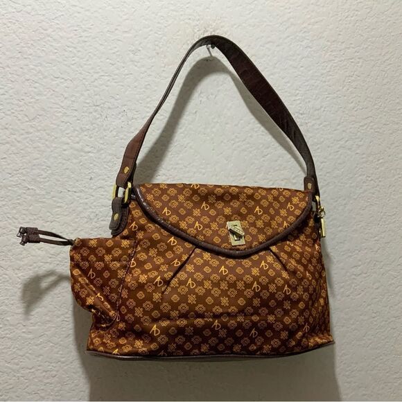 Alfred Durante Signature Design Exclusive Allover Design Sateen Bag NWOT - Picture 2 of 16